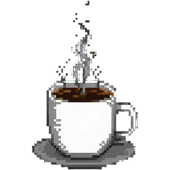 hot coffee with steam rising emoji