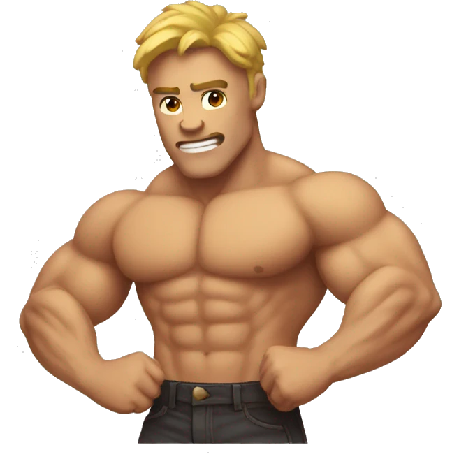 Muscular emoji 🥸 emoji