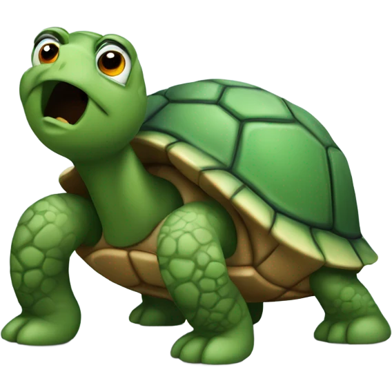 Turtle going through despair emoji