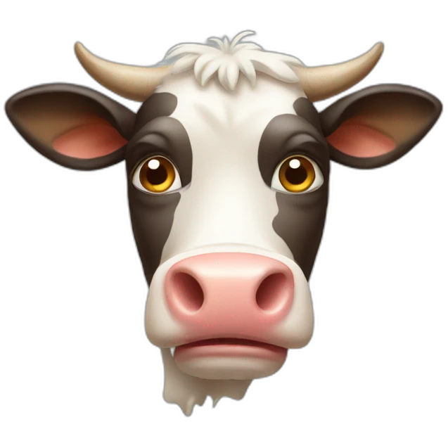 ugly cow emoji