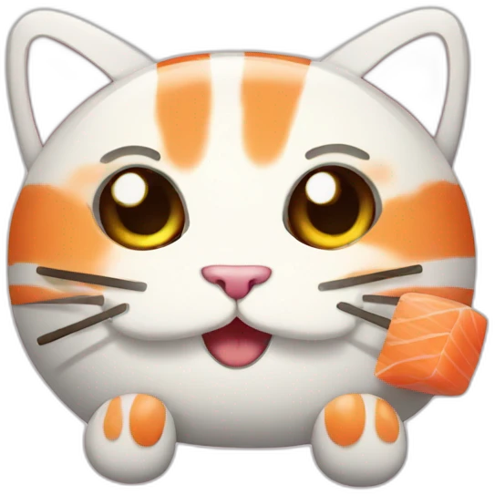 sushi cat emoji