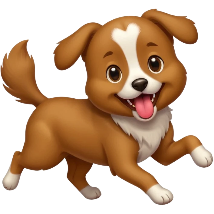 a dog running emoji