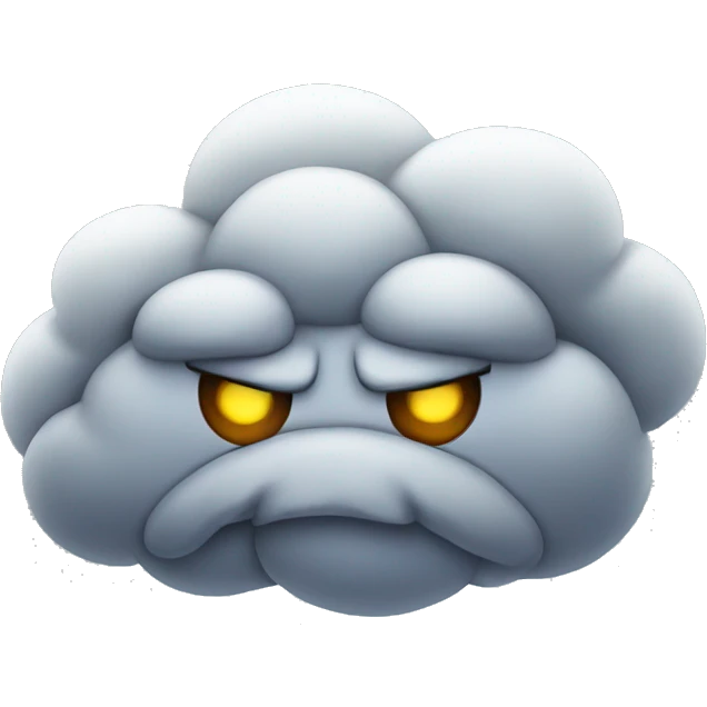 angry cloud emoji
