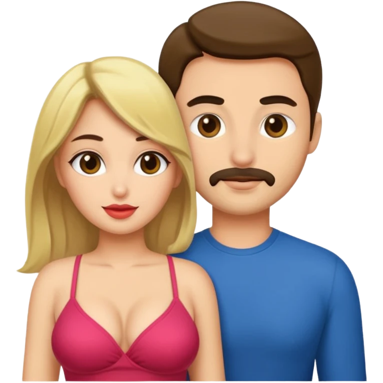 sexy girl with sexy husband emoji