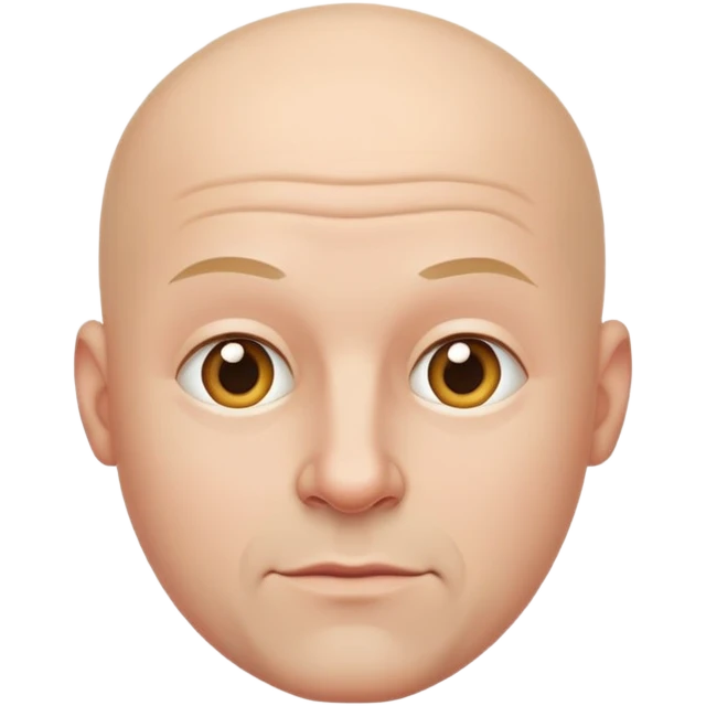 Bald man emoji