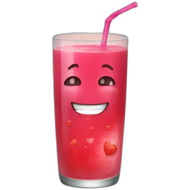 Love with juice emoji