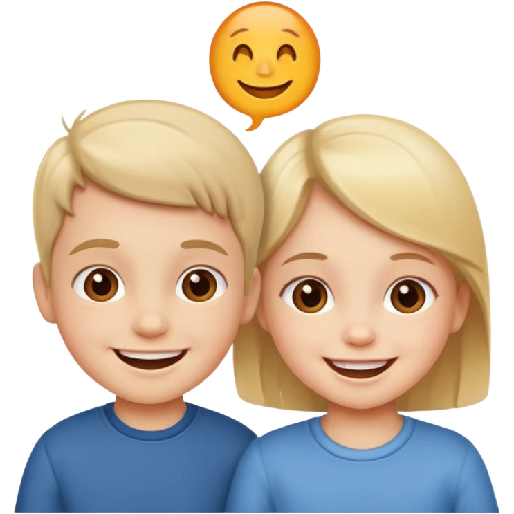 Two little children younger emoji