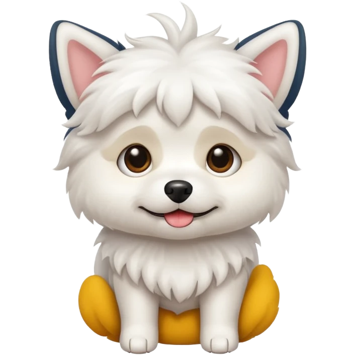 White small dog emoji