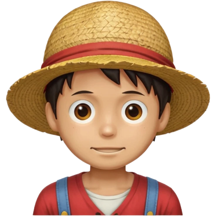 Luffy chapeau de paille que le chapeau emoji