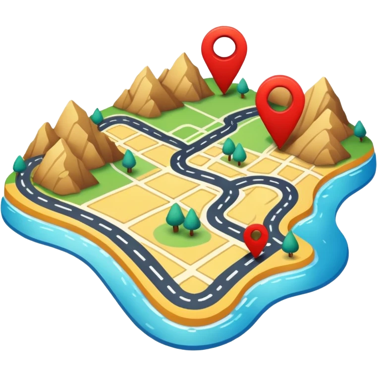 map with a marked route emoji