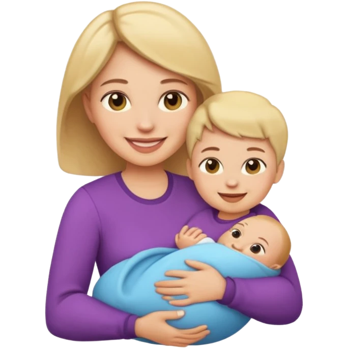 mom emoji, holding a baby emoji
