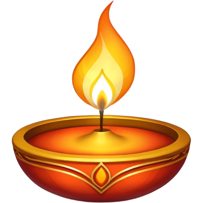 White shiny diwali vibe emoji