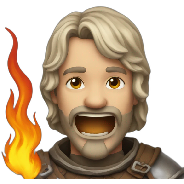 medieval firebreather emoji
