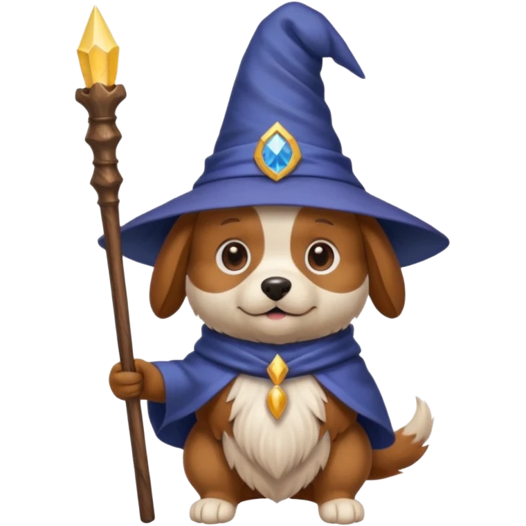 Dog wizard emoji