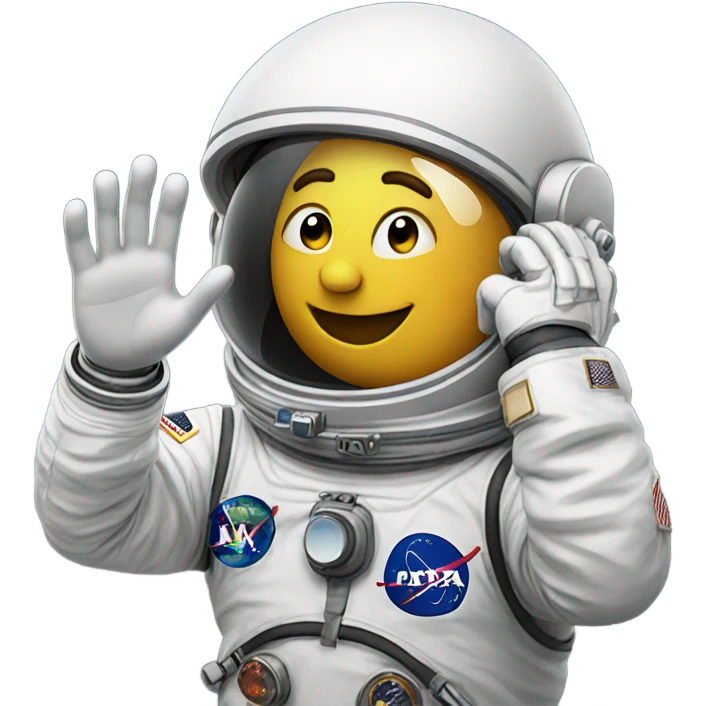 Astronaut saluting  emoji