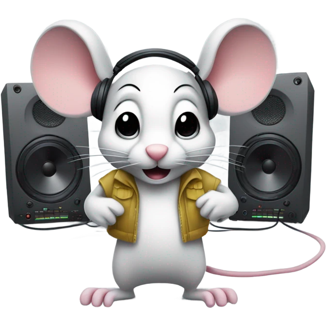 DJ mouse  emoji