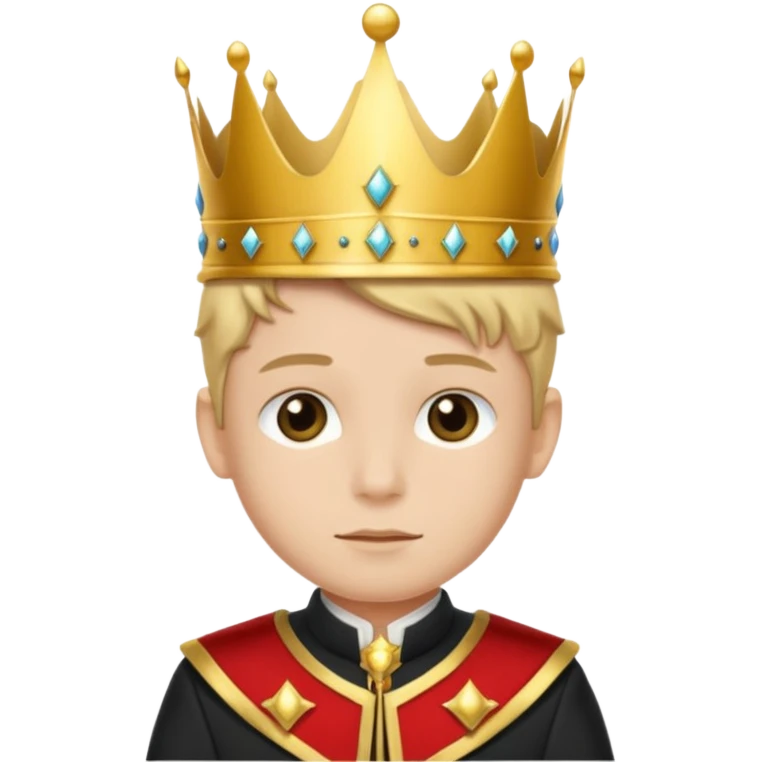 boy king with suit emoji