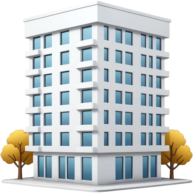 apartment building White emoji