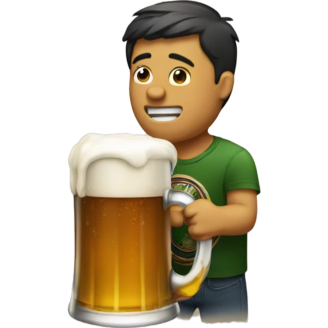 Drinking beer emoji