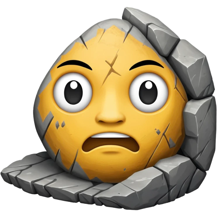 The rock emoji