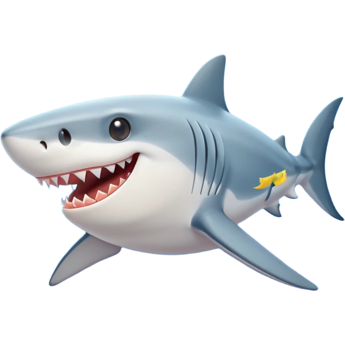 SHARK HAPPY FACE emoji