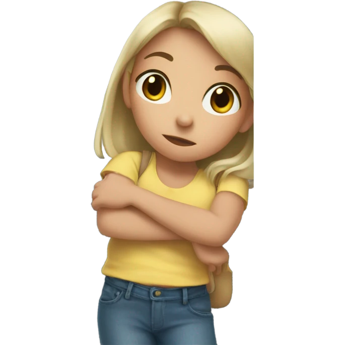 girl looking in the fridge for food  emoji