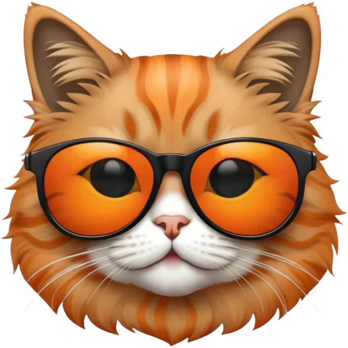 A cat fardong with sunglasses emoji