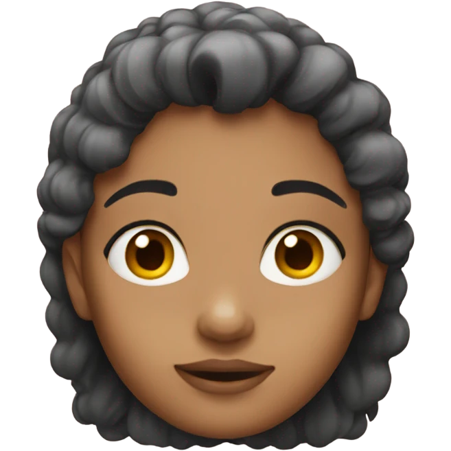 Girl with pino hair emoji