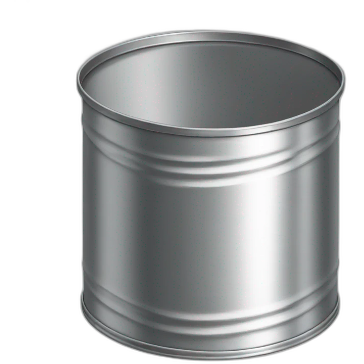 Open Empty Tin Can Isolated emoji