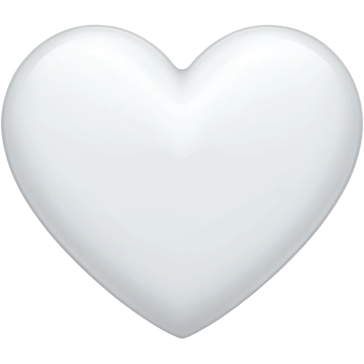 White Heart Love  emoji