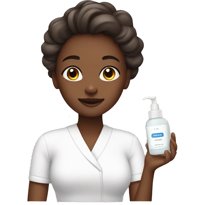 Girl doing skincare emoji
