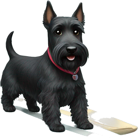 Scottish terrier surfing  emoji