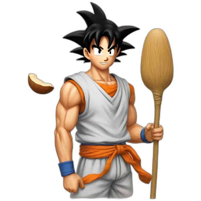 does goku clean nuts? emoji