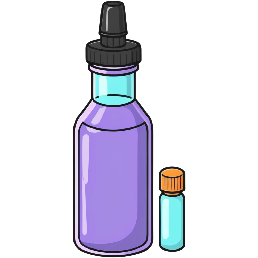 cute glue bottle chatting emoji