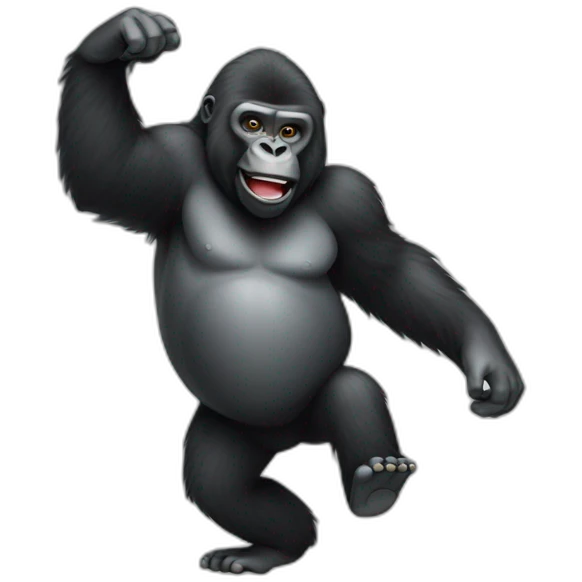 gorilla dancing  emoji