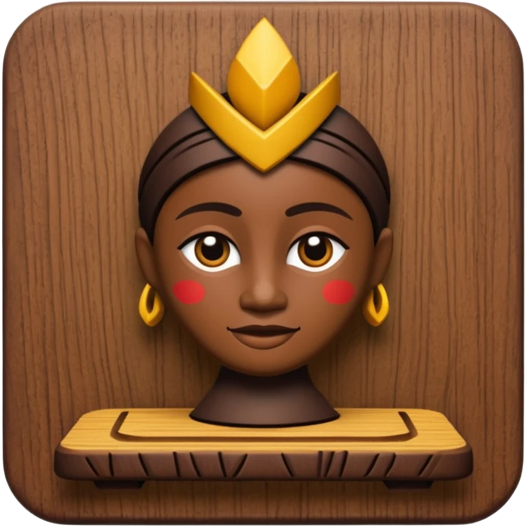 Kwanzaa Kanara wooden base emoji