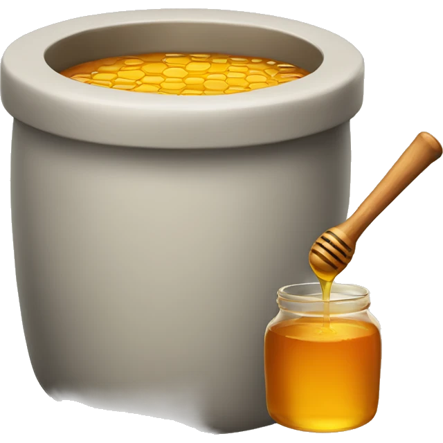 Pot of honey emoji