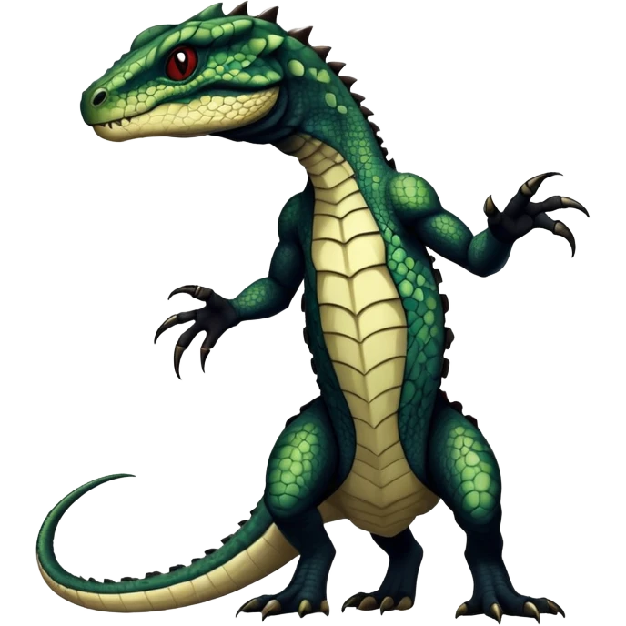 a dark gothic edgy reptilian vernid-fionbri-creature with splash patterns full body emoji