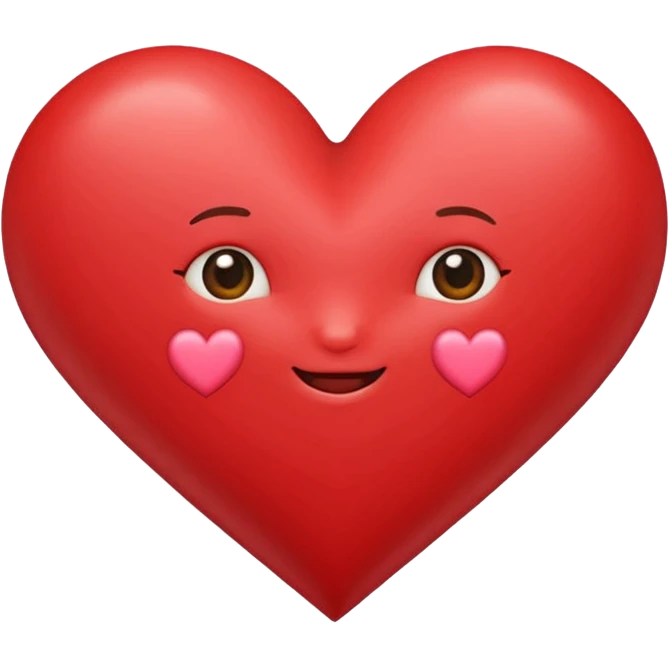 Romantic Animated Sticker Heart In The Center Cute Emojis Around 