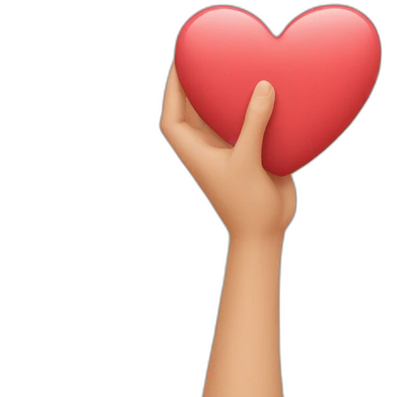 Signe coeur avec les main emoji