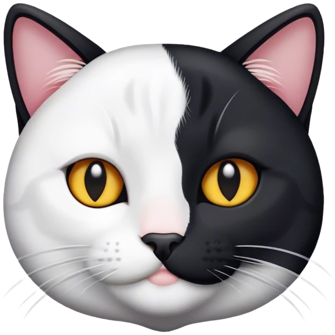 cats in is black and white emoji