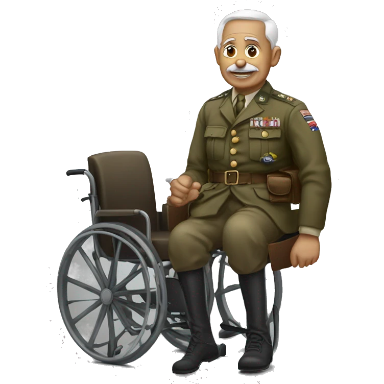 disabled ww1 veteran with amputation emoji