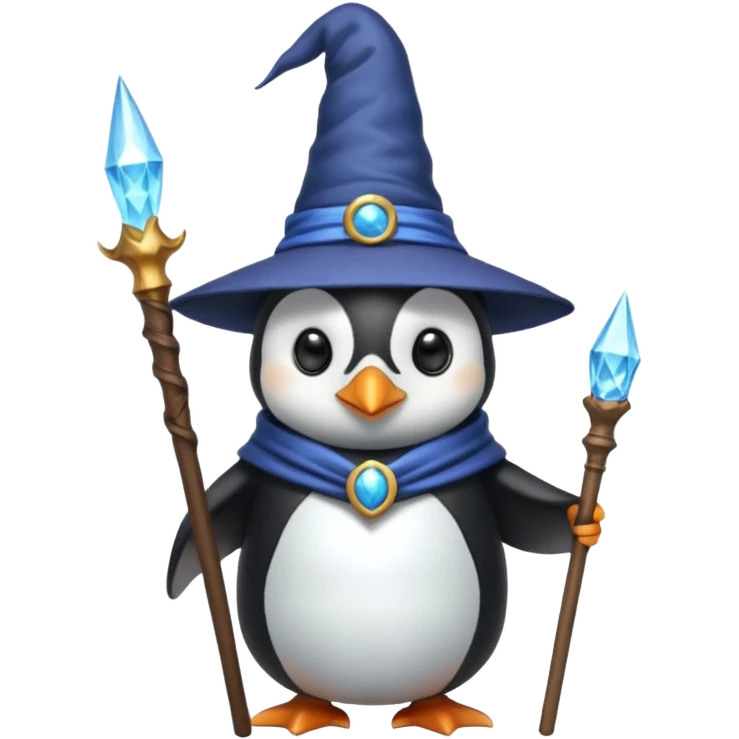 Penguin Wizard emoji