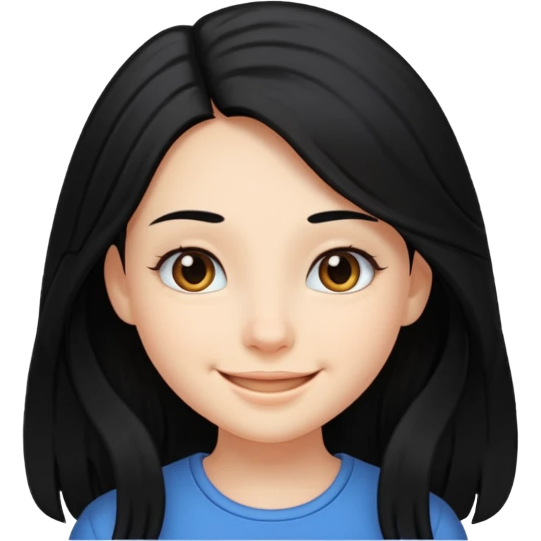 دختر مو بلند سیاه emoji