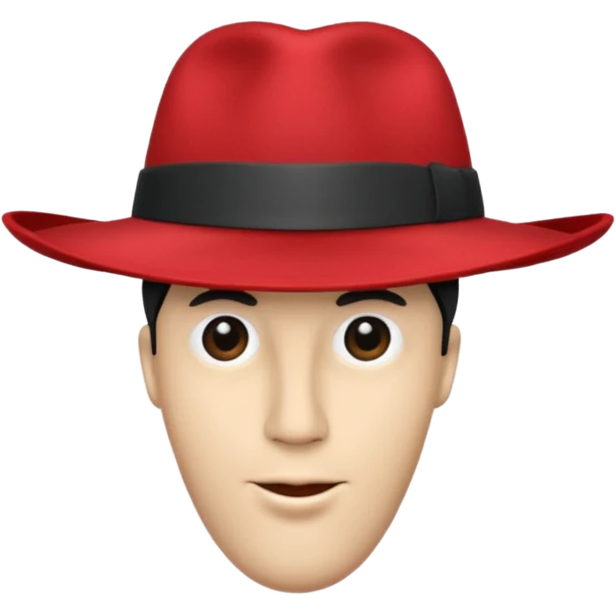 Un zizi sur un chapeau emoji