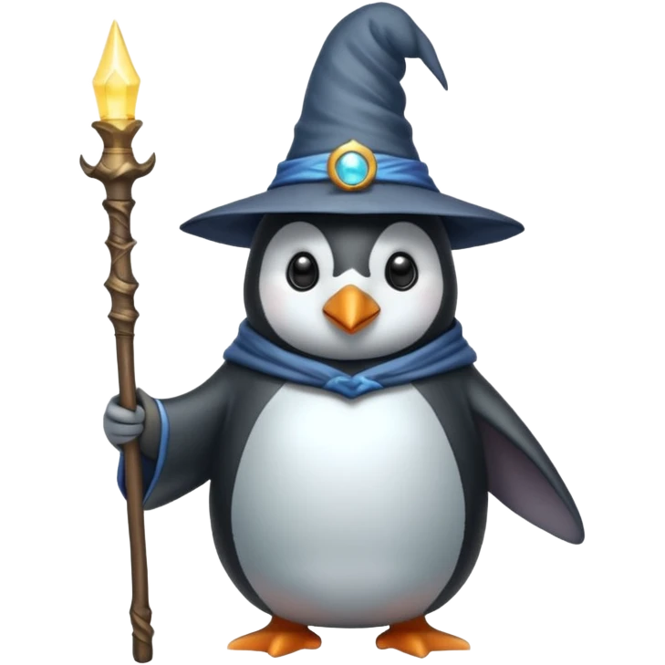 Penguin Wizard emoji