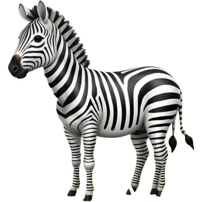 zebra grazing emoji