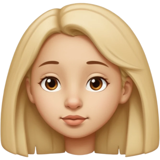 Girl with very very big bulgy Nose, side view emoji