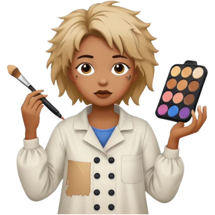 clumsy makeup artist emoji