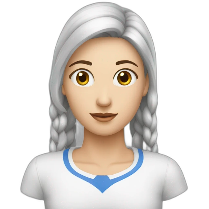 дівчина з синіми очима emoji
